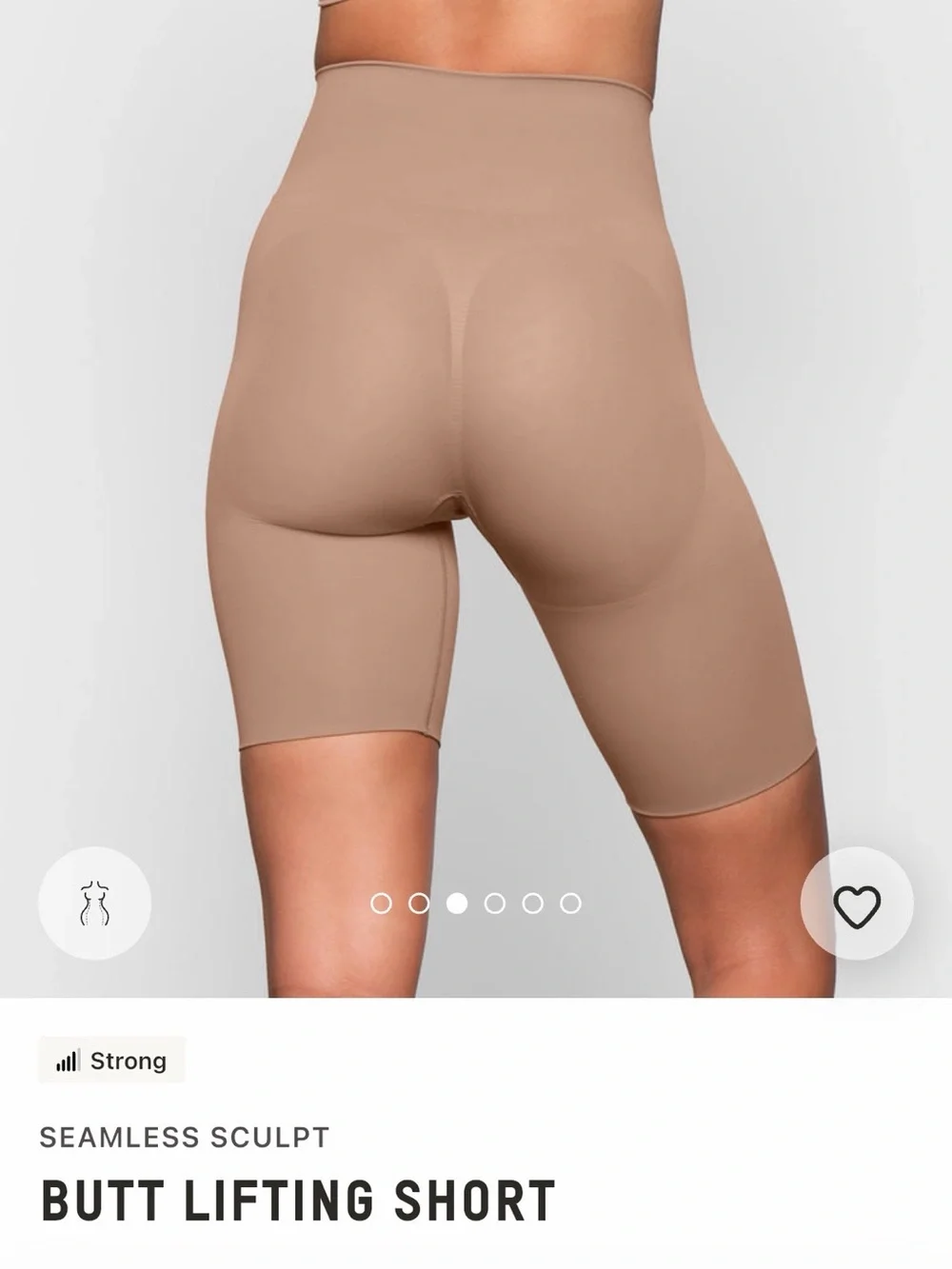 NWT SKIMS Butt Lifting Short in Sienna - Picture 4 of 9